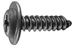 PHIL FLAT WSHR HD TAP SCREW 10 X